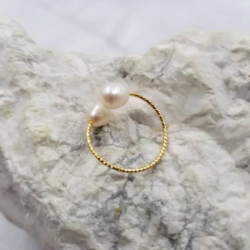 Adjustable Freshwater Pearl Ring