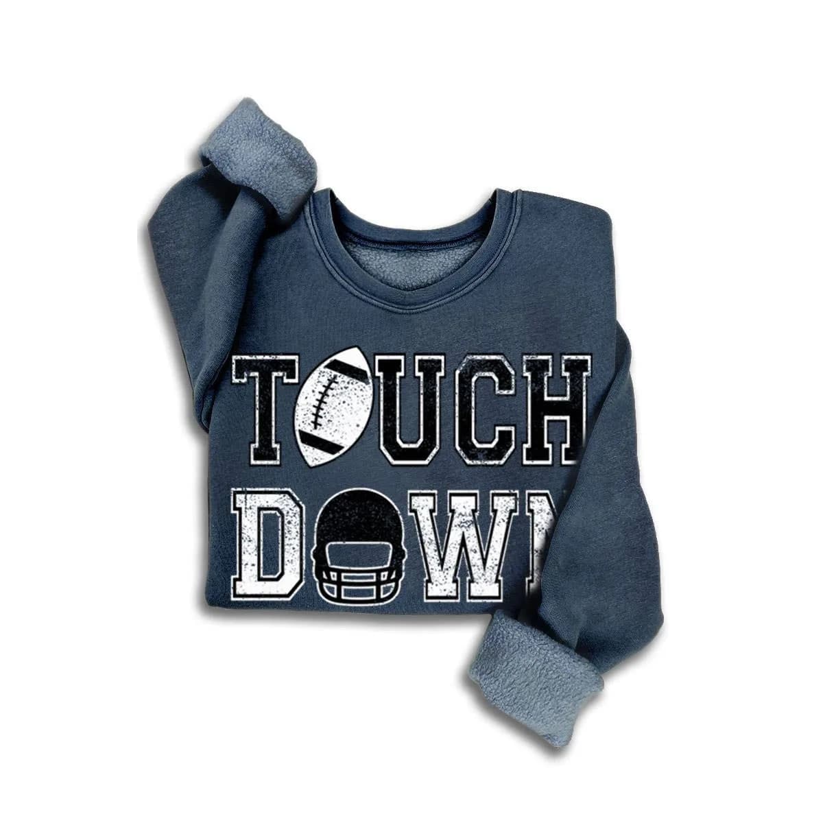 Touch Down Season Mineral Wash Sweatshirt by HRT & LUV