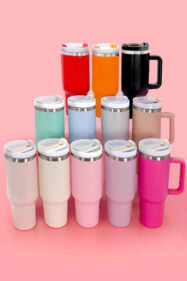 40 oz stainless steel tumbler solid Wall to Wall Accessories
