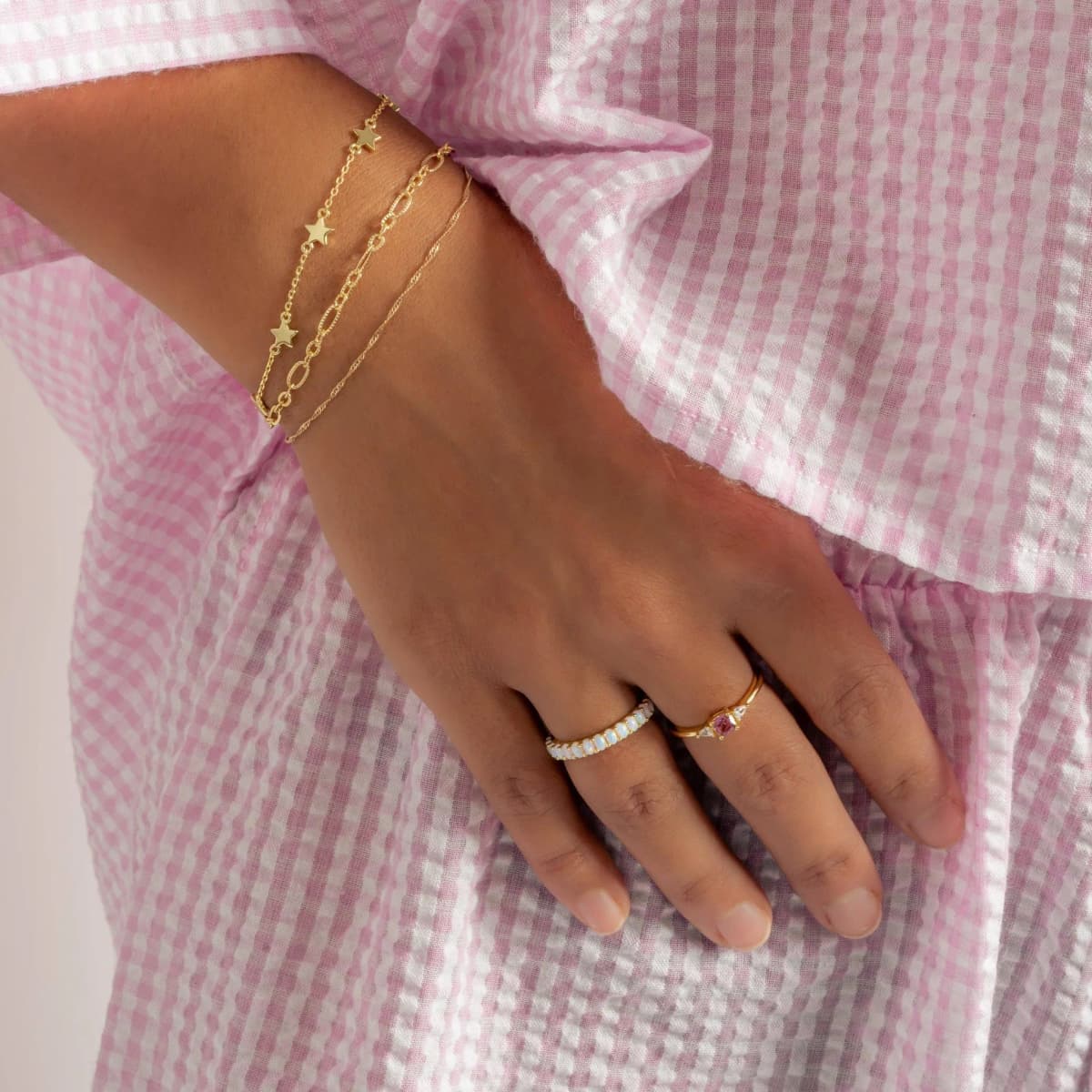 Opal Eternity Ring by Sami Jewels