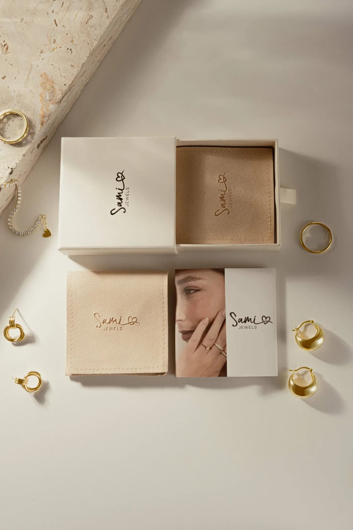 Marcella Double Row Ear Cuff by Sami Jewels