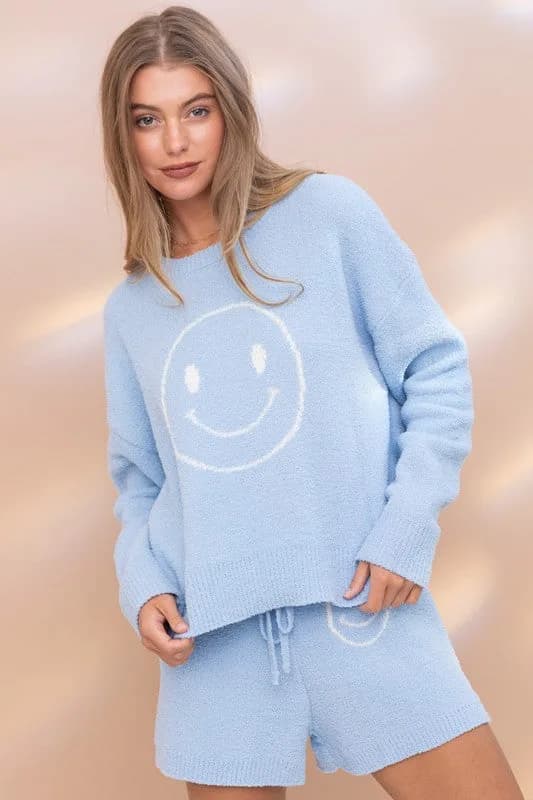Cozy Soft Top with Shorts Set Multiple Colors