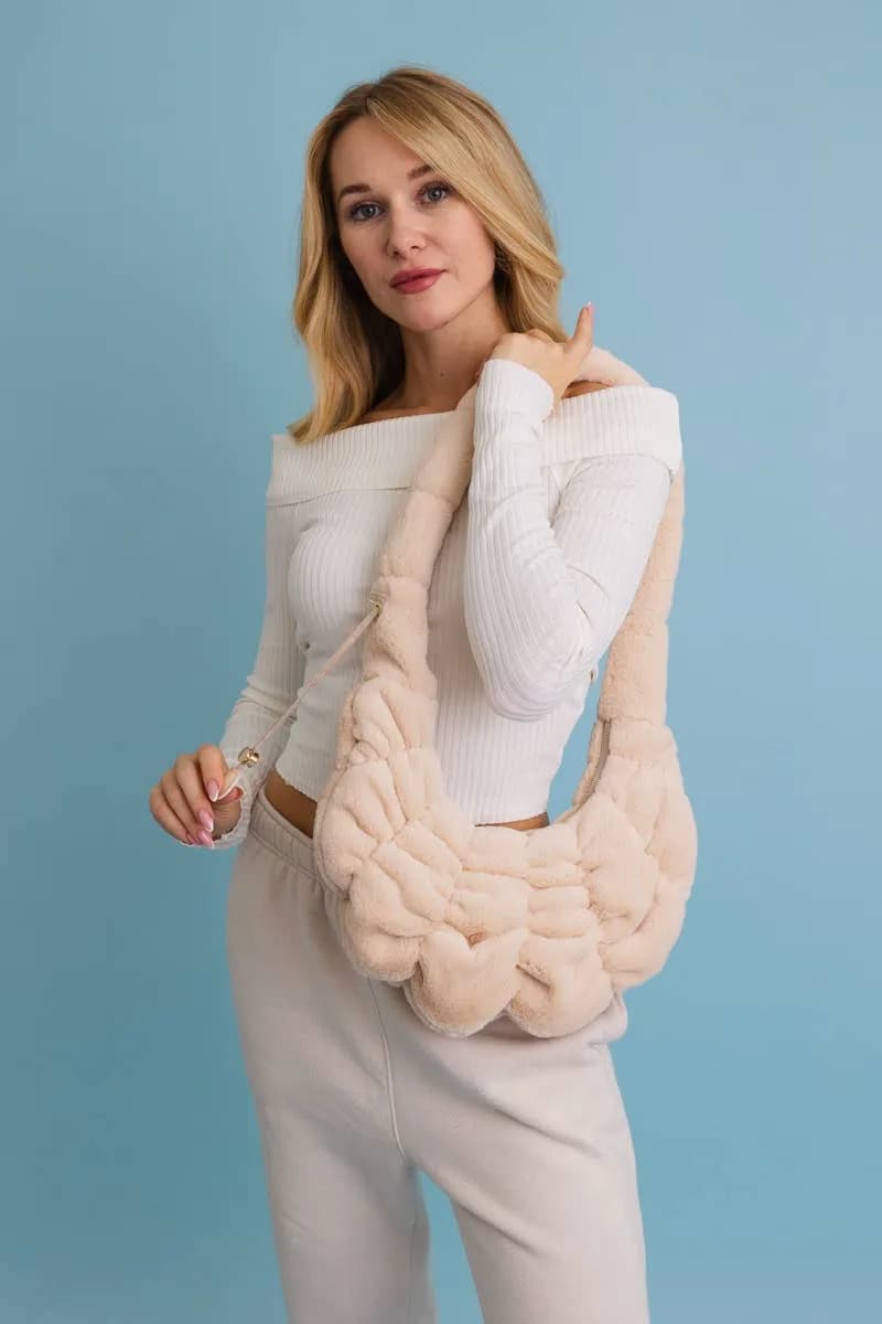 Plush Cloud Knit Cross Body Bag ⛅️