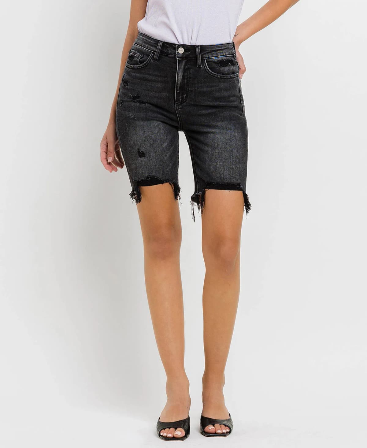 Star Affair Super High Rise Bermuda Shorts by Vervet by Flying Monkey