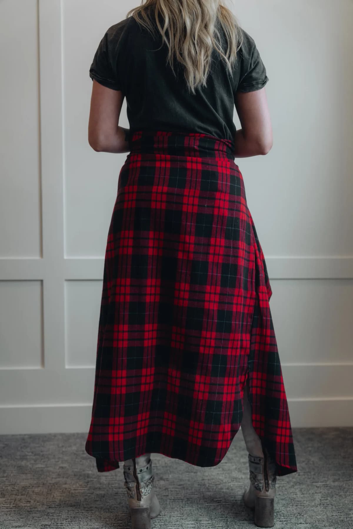 Flannel Plaid Longline Shacket by Bluivy