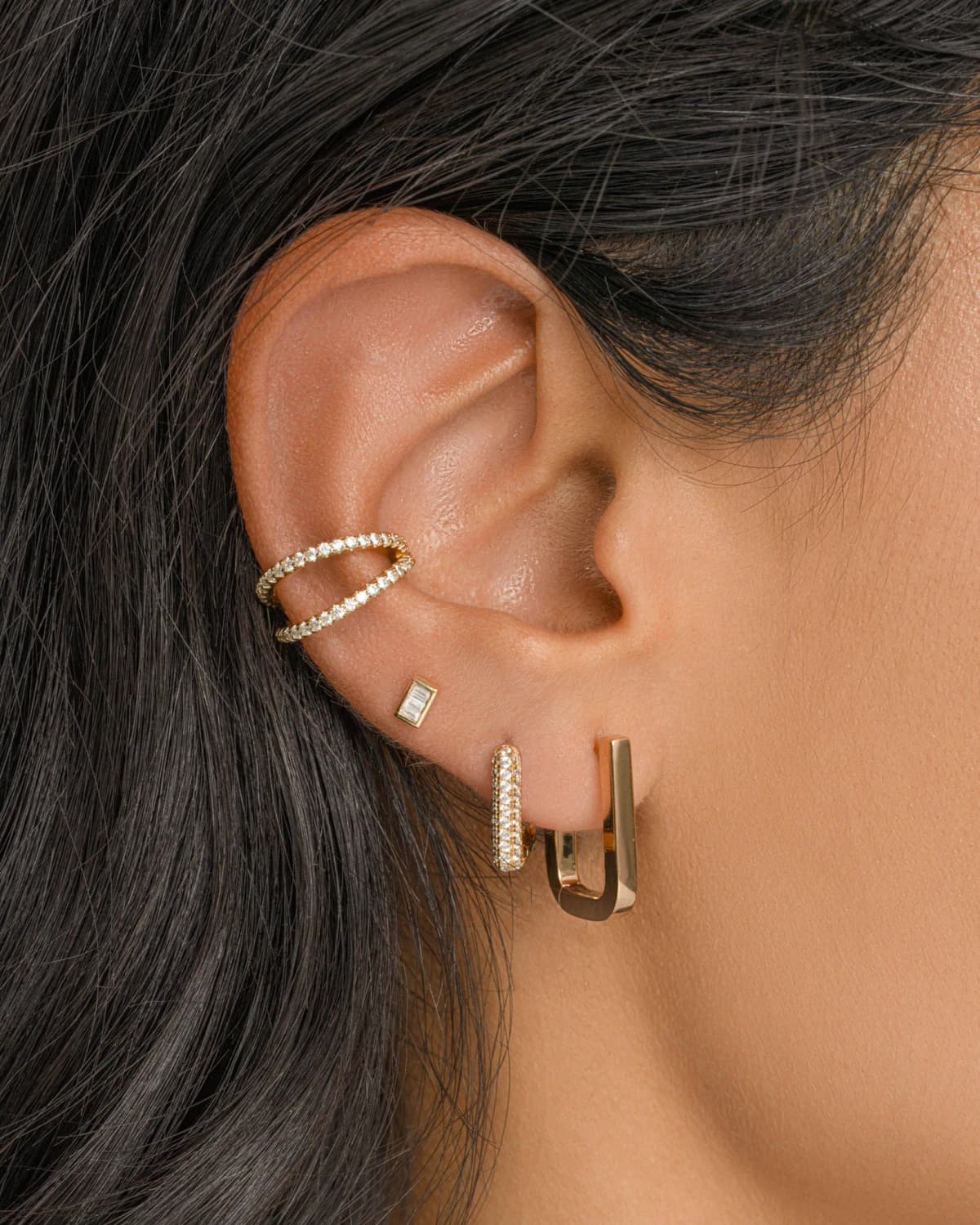 Marcella Double Row Ear Cuff by Sami Jewels