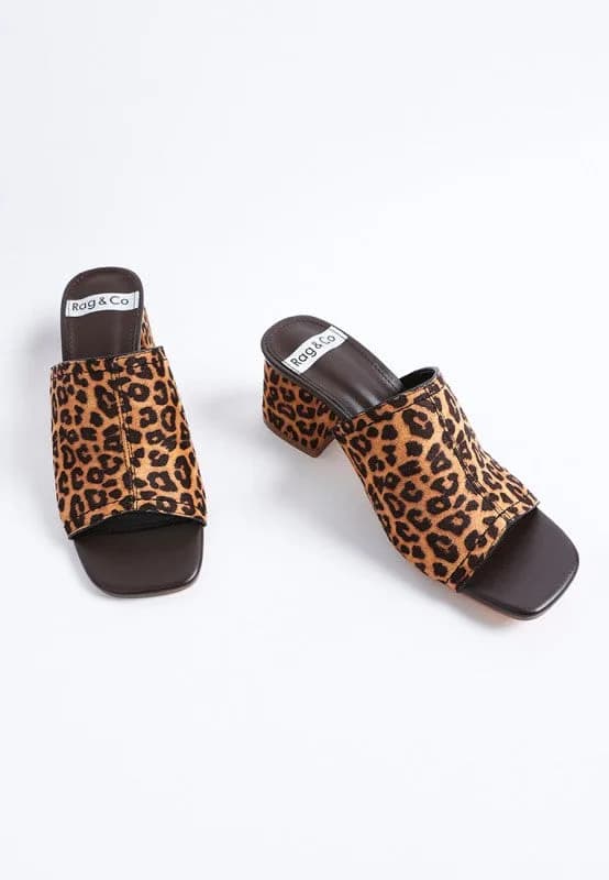 Carmila Square Toe Block Heels
