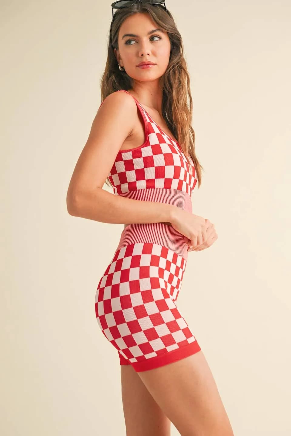 Checkmate Checkered Crop Two Piece Set by Kimberly C