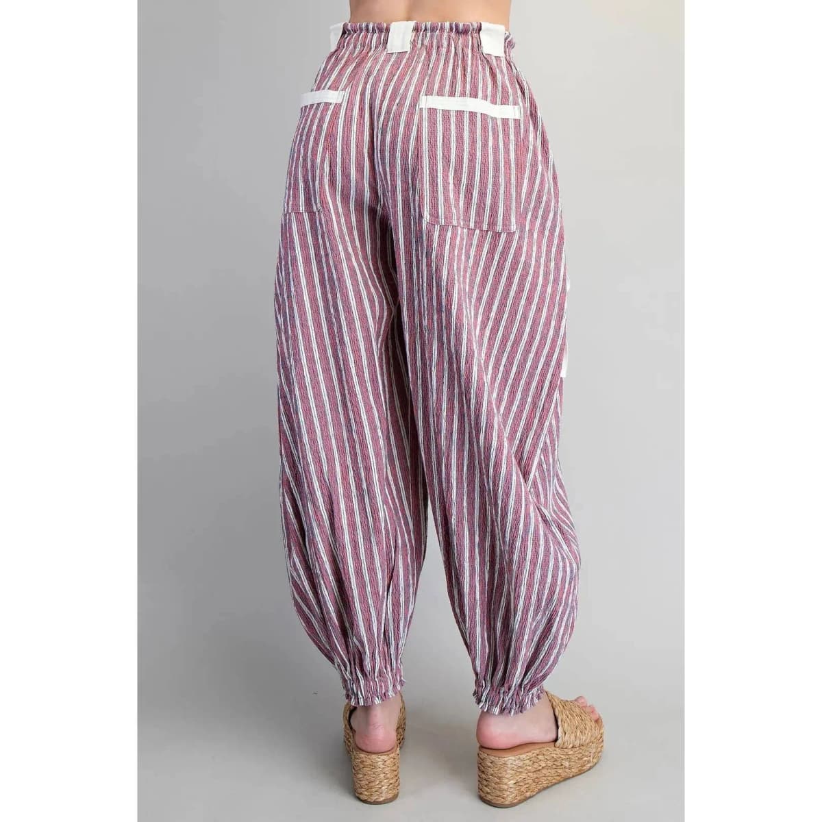 New* Cherry Striped Cargo Pants