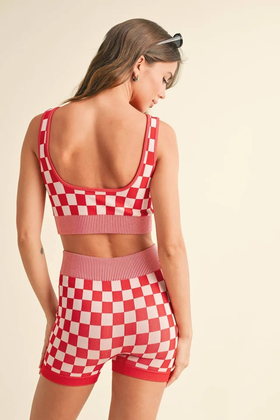 Checkmate Checkered Crop Two Piece Set by Kimberly C