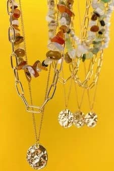 Precious Natural Stone Layer Necklace