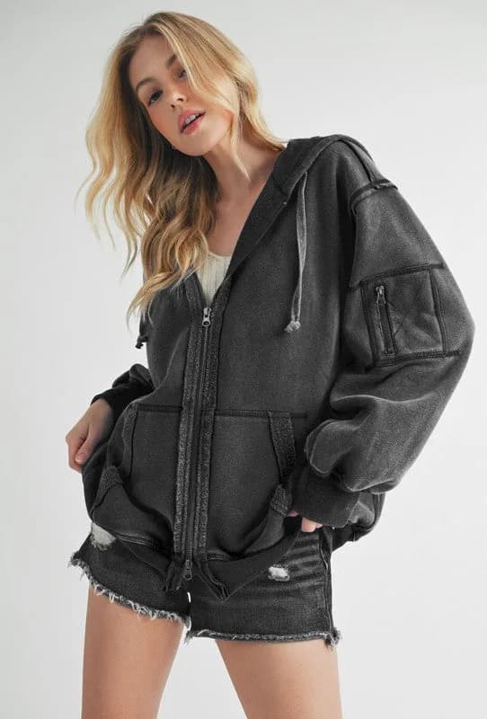 Fiori Hoodie Jacket Multiple Colors