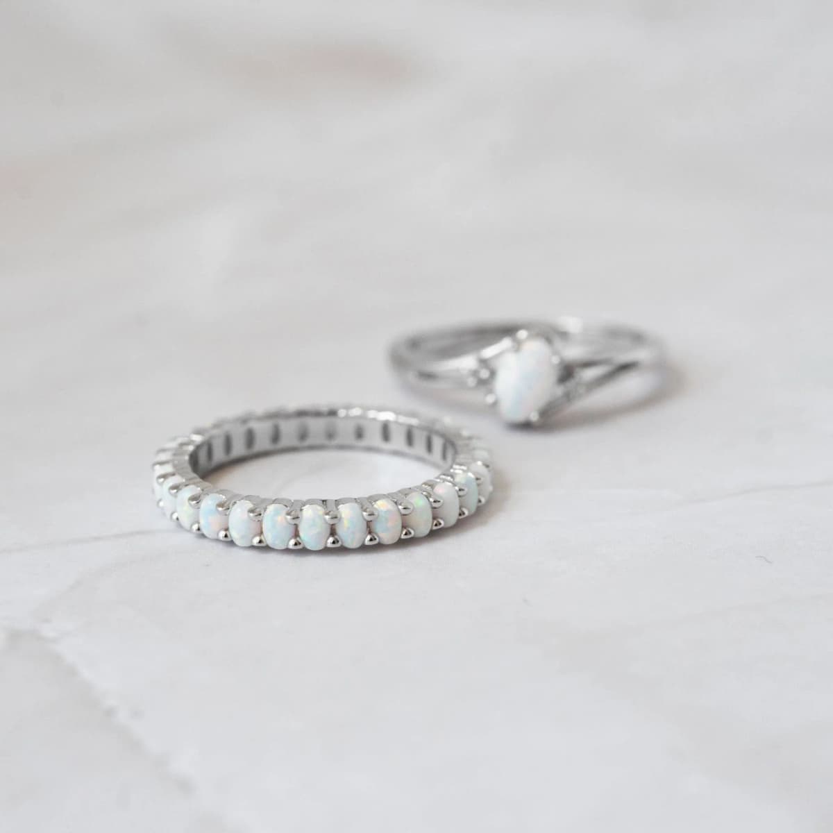 Opal Eternity Ring by Sami Jewels