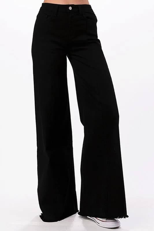 Western Wide Leg Denim Jeans by O2 Denim Multiple Colors