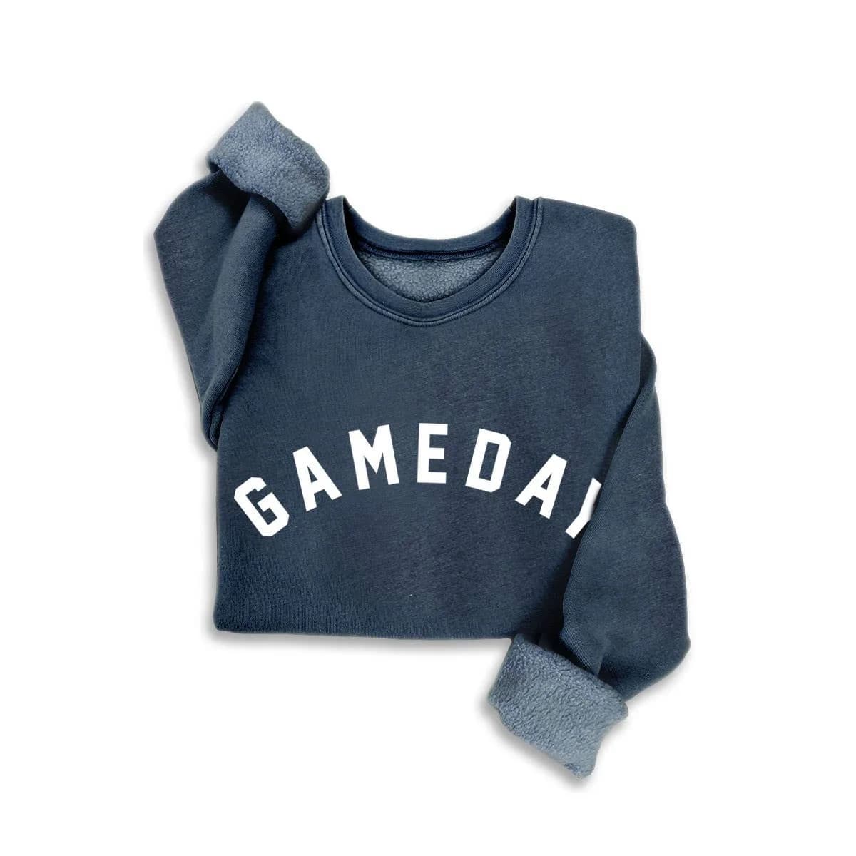 Touch Down Season Mineral Wash Sweatshirt by HRT & LUV