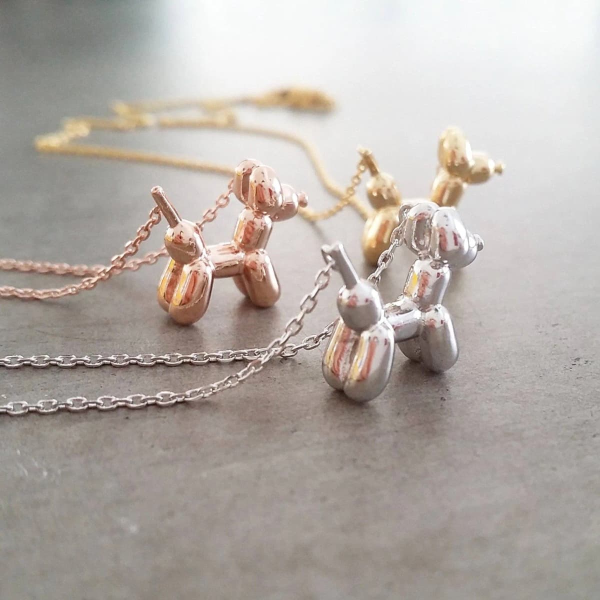 Balloon Dog Necklacele Colors
