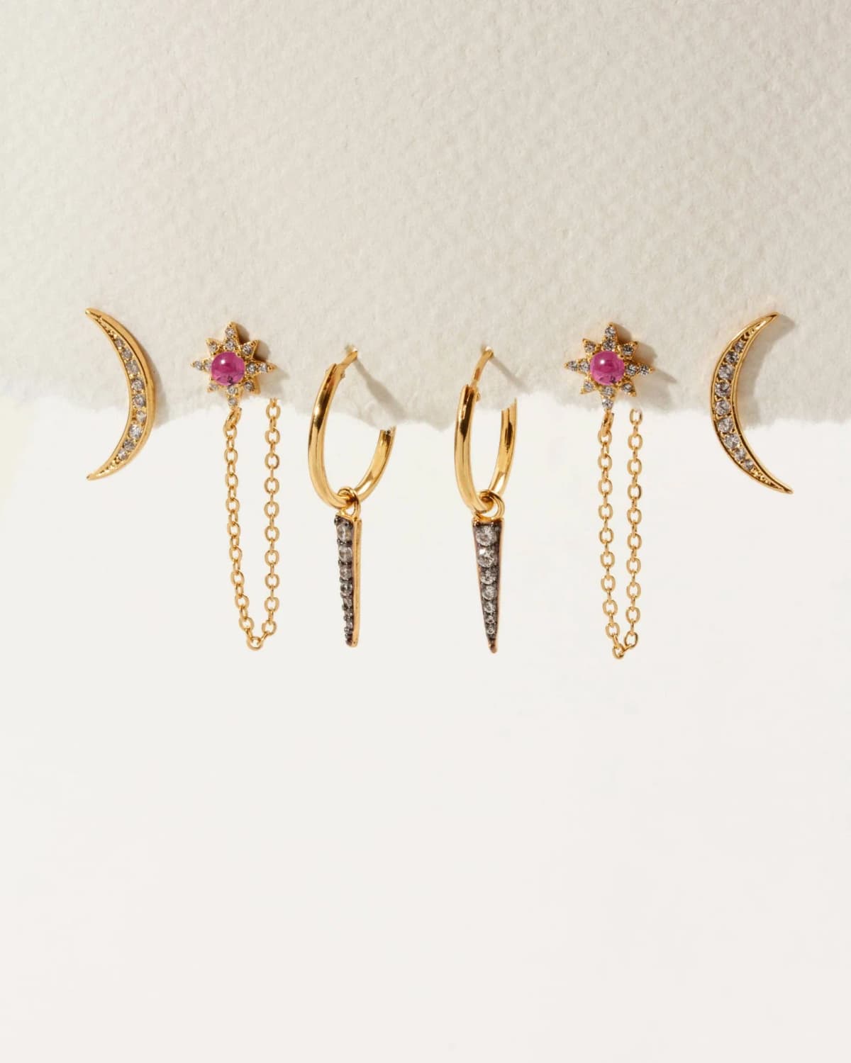 Luna Norte Twilight Earring Set - Tourmaline