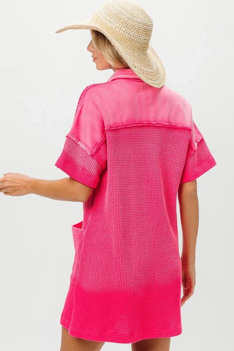 Dip Dye Mineral Washed Knit Dress