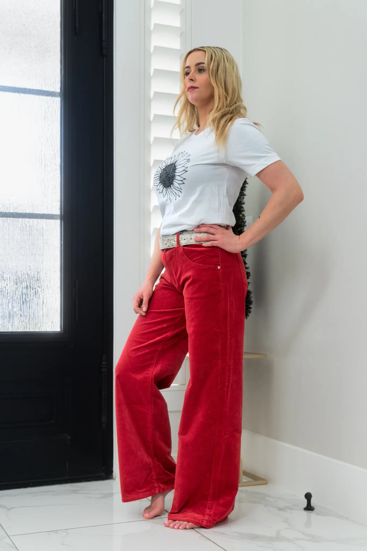 Sunflower Shirt Humm & Willow (White)