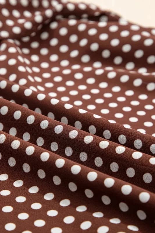 Polka Dot Backless Ruffle Tiered Maxi Dress
