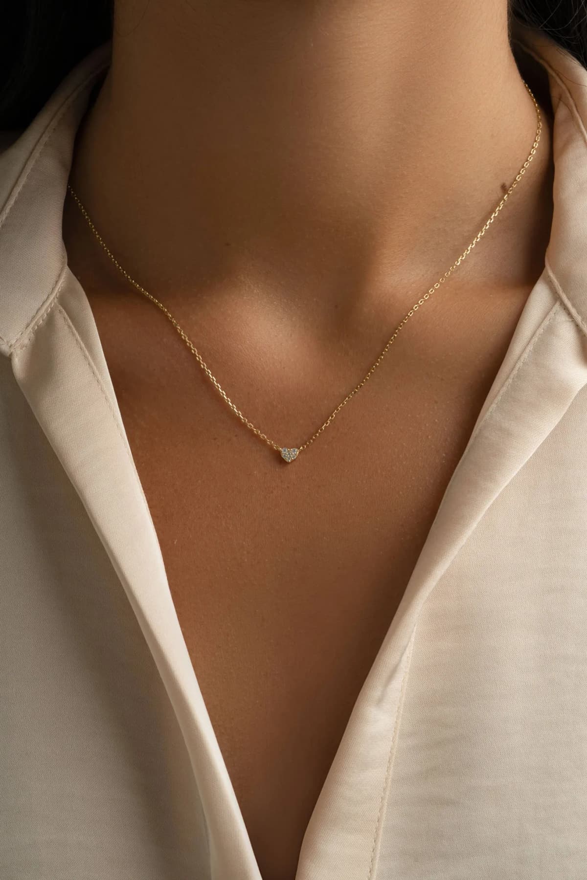 Tiny Heart Necklace by Sami Jewels