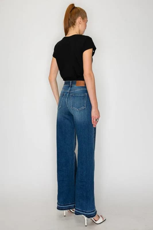 AT2005WDM - HIGH RISE FLARE JEANS