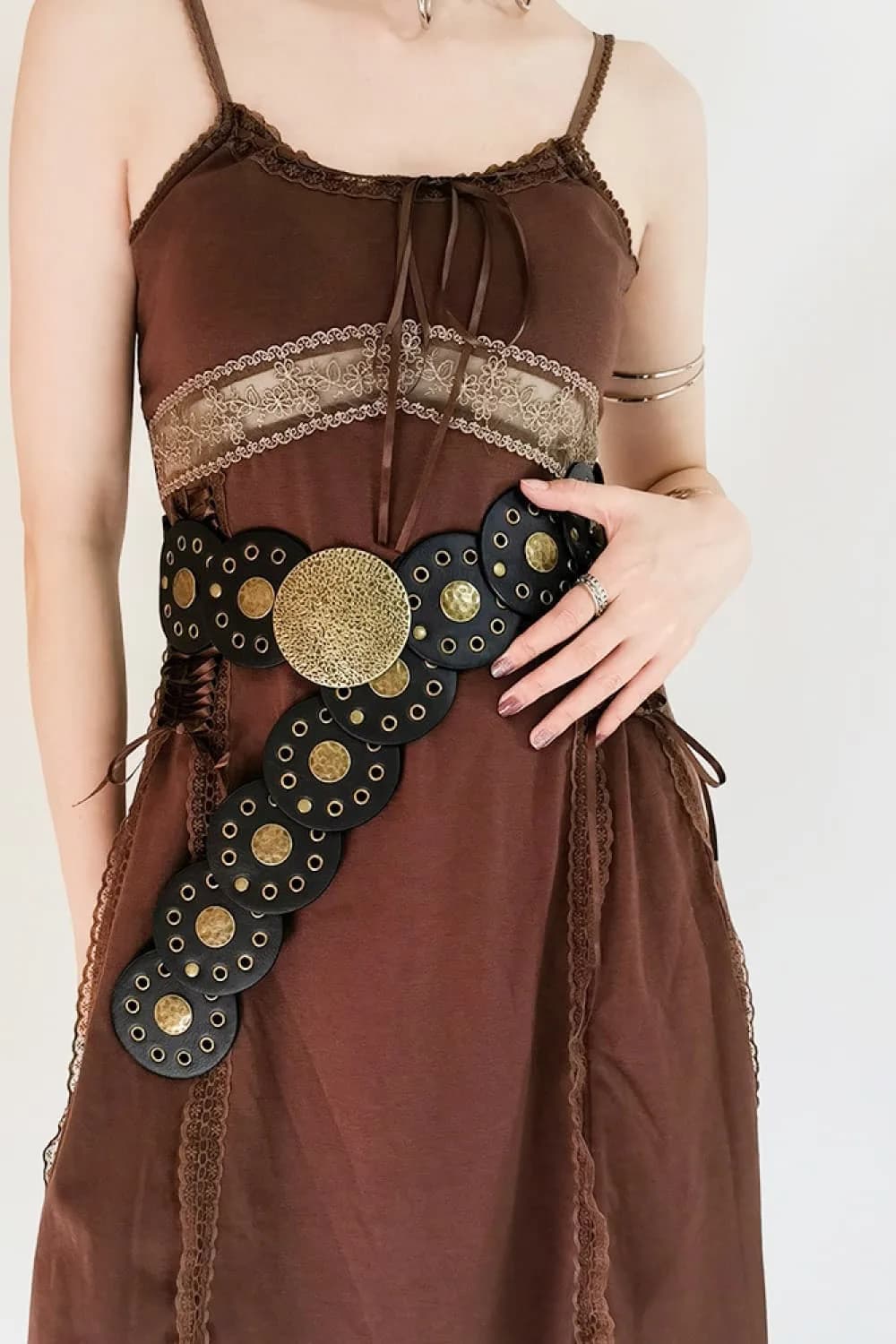 Round Shape PU Leather Belt in Multiple Colors