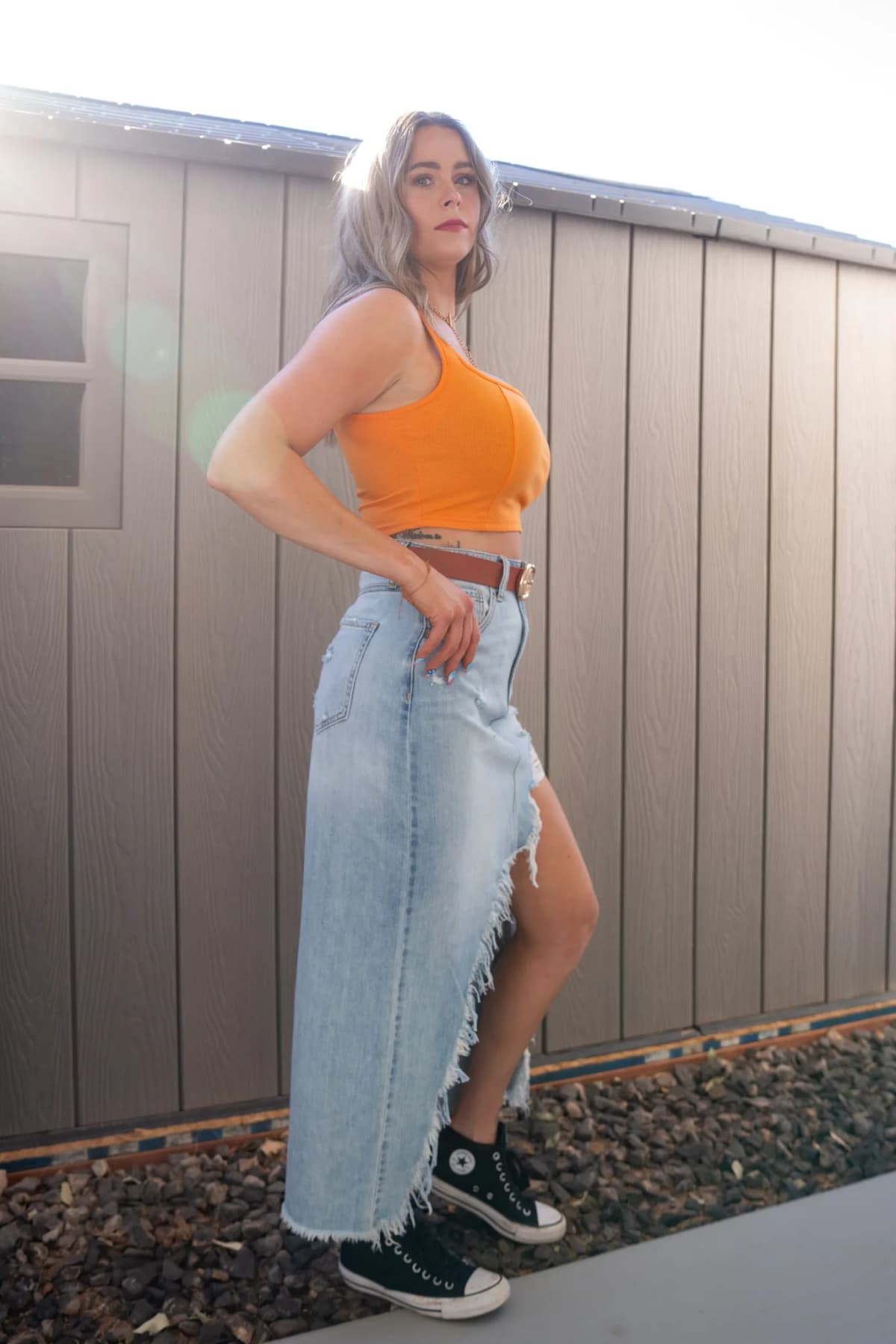 Knit Crop Top Unishe (Black)