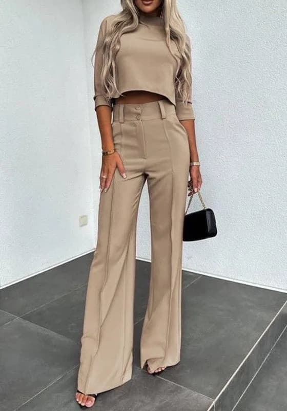 Two Piece Pant Set Workin Babe