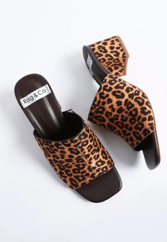 Carmila Square Toe Block Heels
