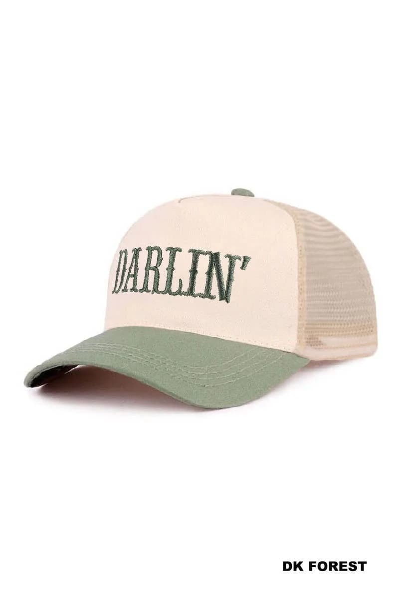 Darlin Two Tone Mesh Snapback Hat