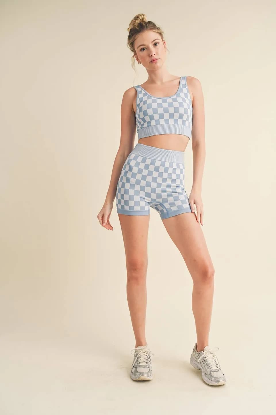 Checkmate Checkered Crop Two Piece Set by Kimberly C