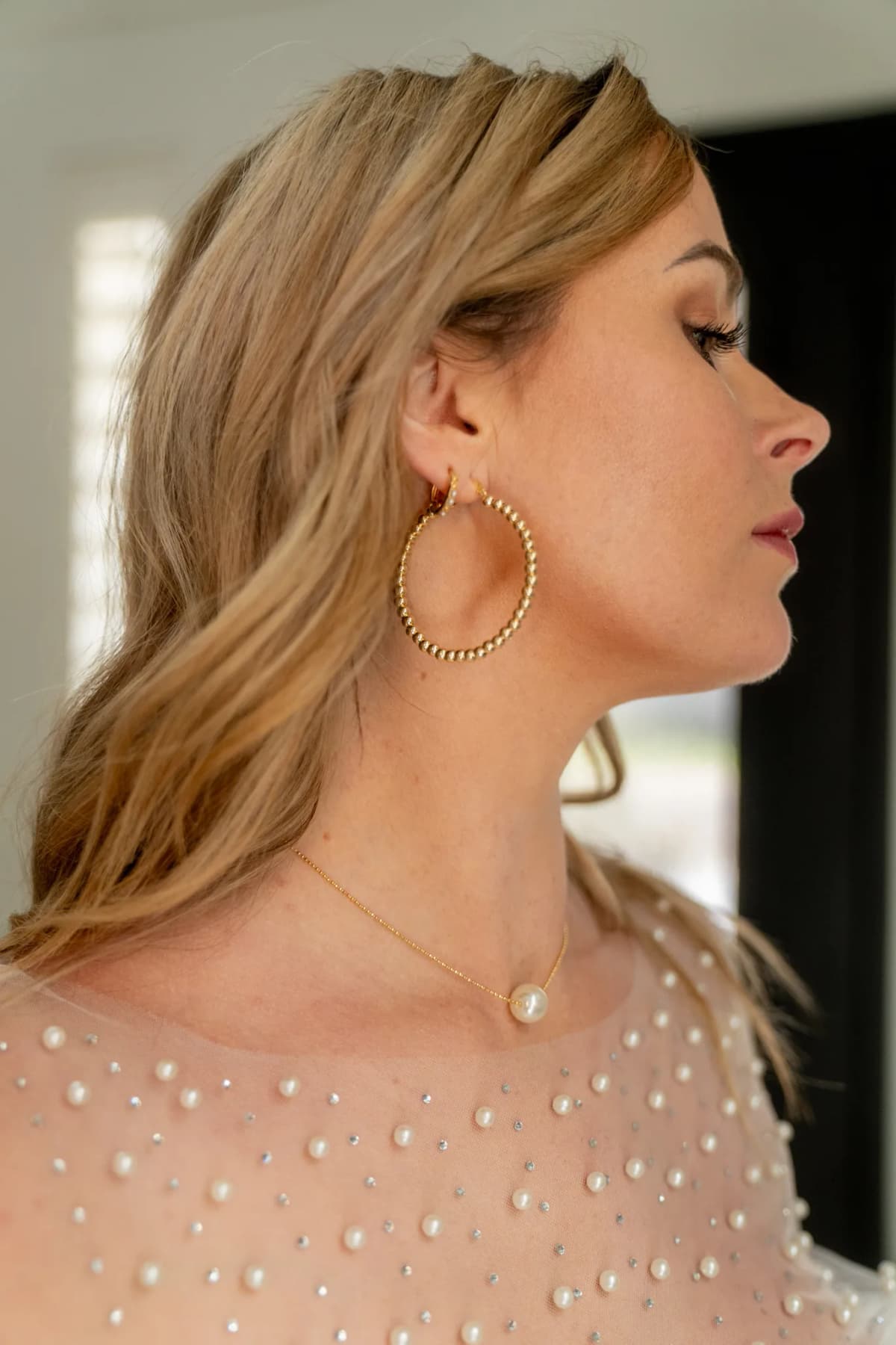 18k Gold Filled Solitaire Pearl Necklace GoldFi
