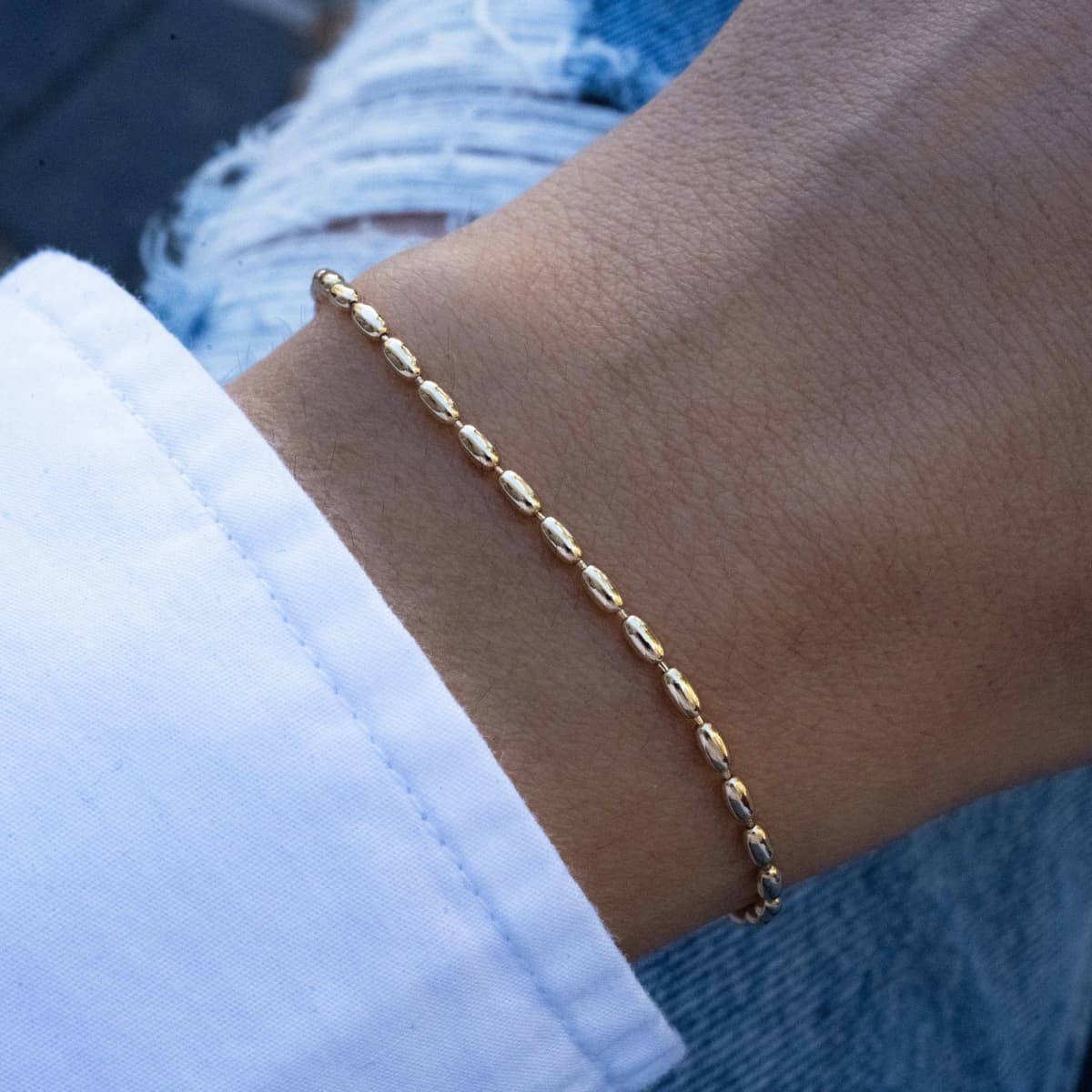 Rice Beaded Bracelet by Sami Jewels