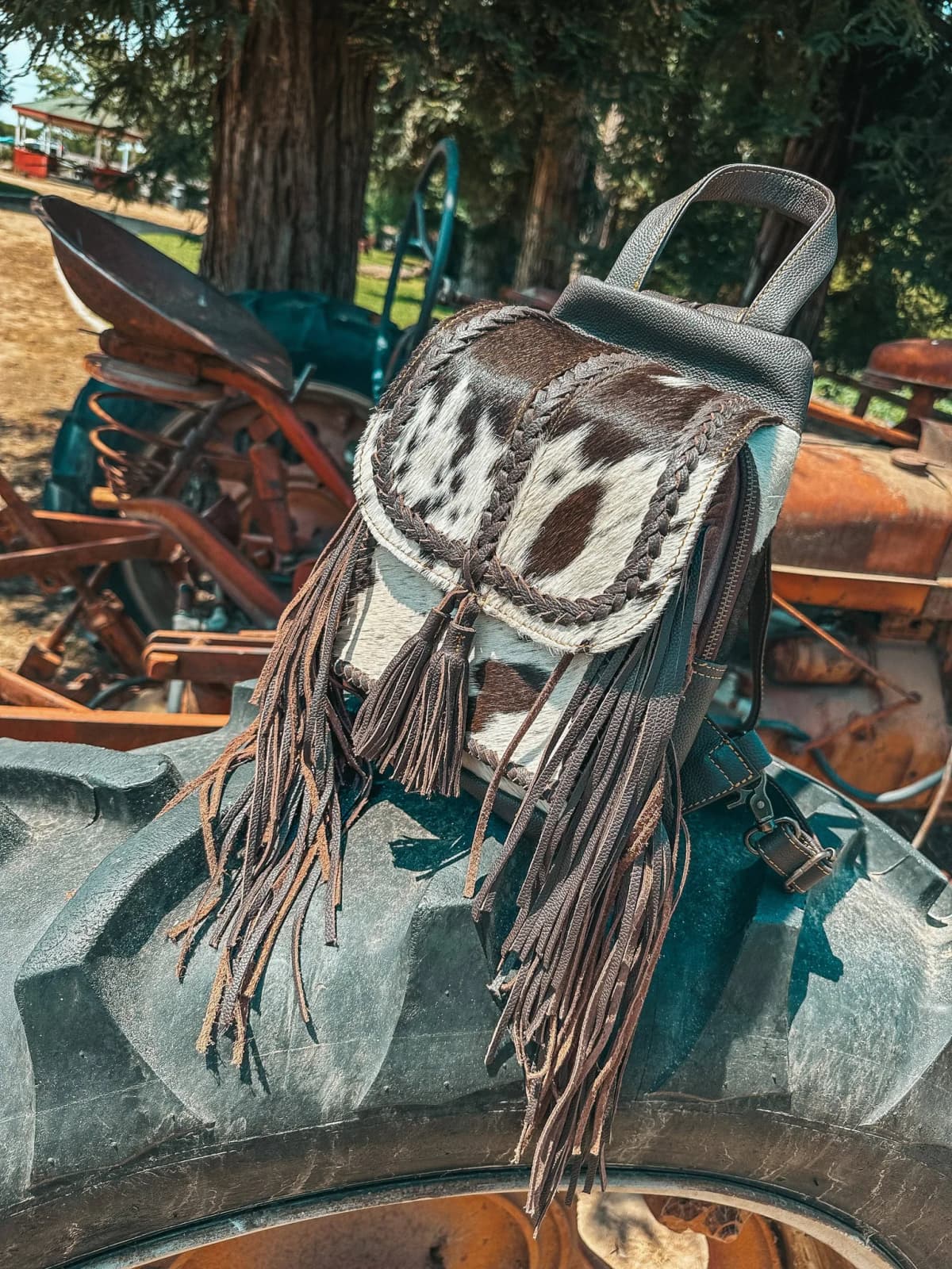 The Jackson Cowhide Backpack by Haute Southern Hyde