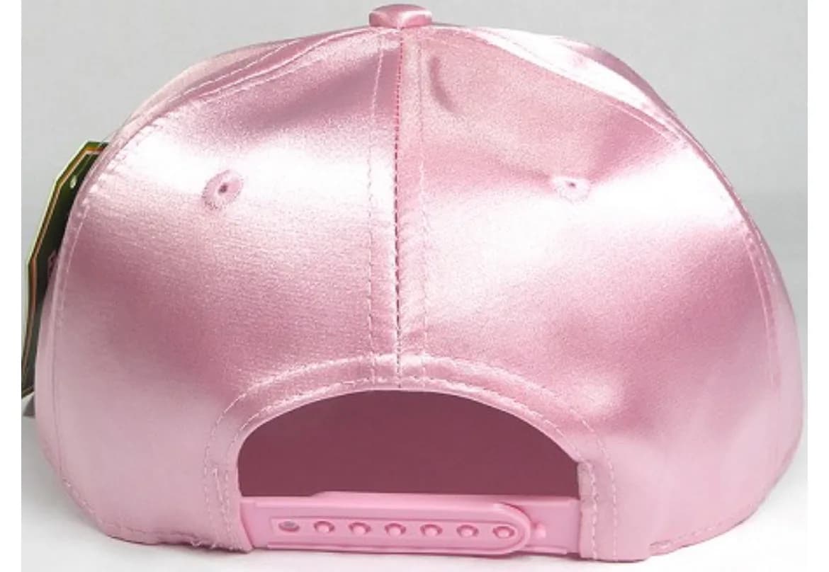 Faux Satin Silk Adult Flat Bill Brim Snap Hat