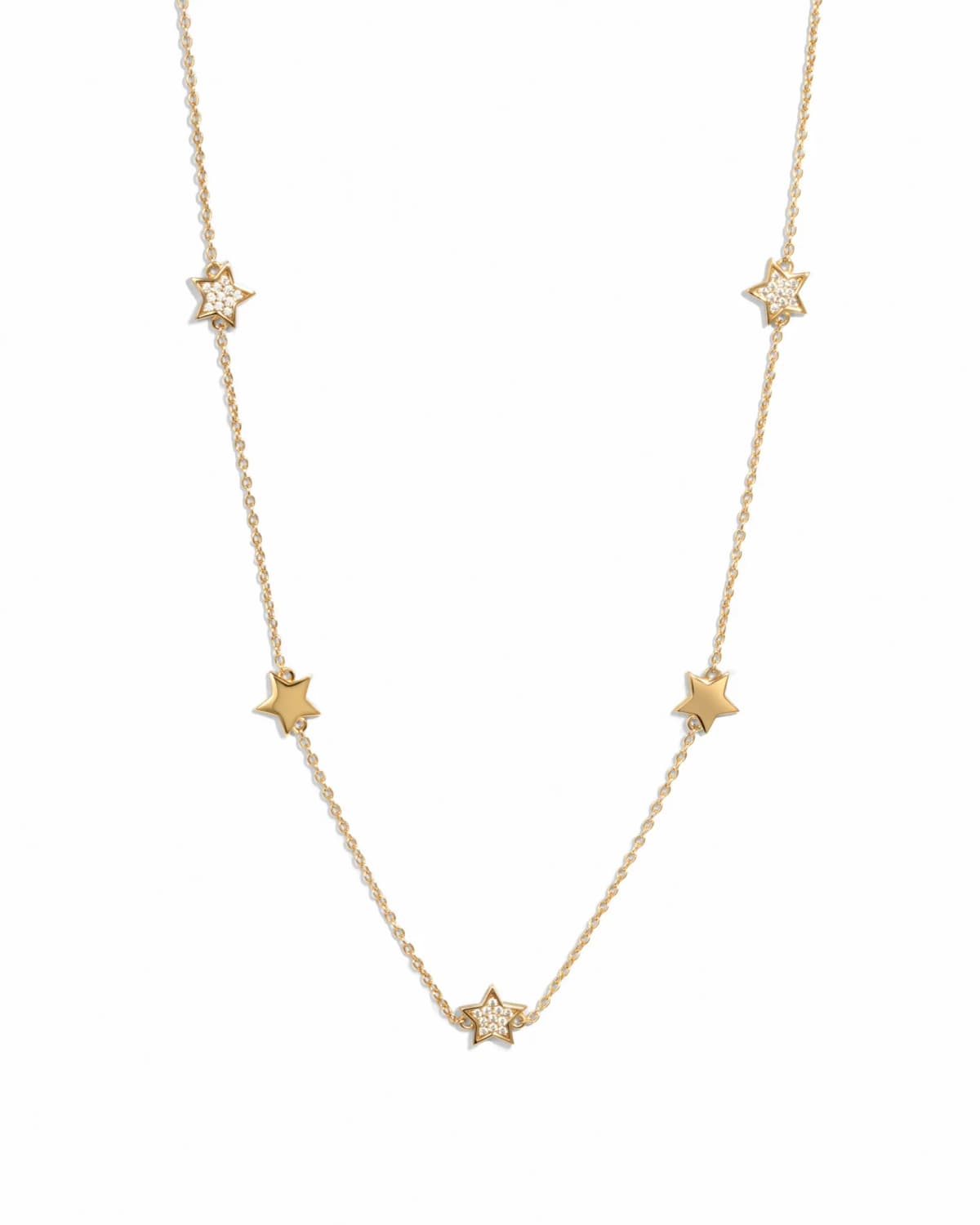 CZ Star Collar Necklace by Sami Jewels