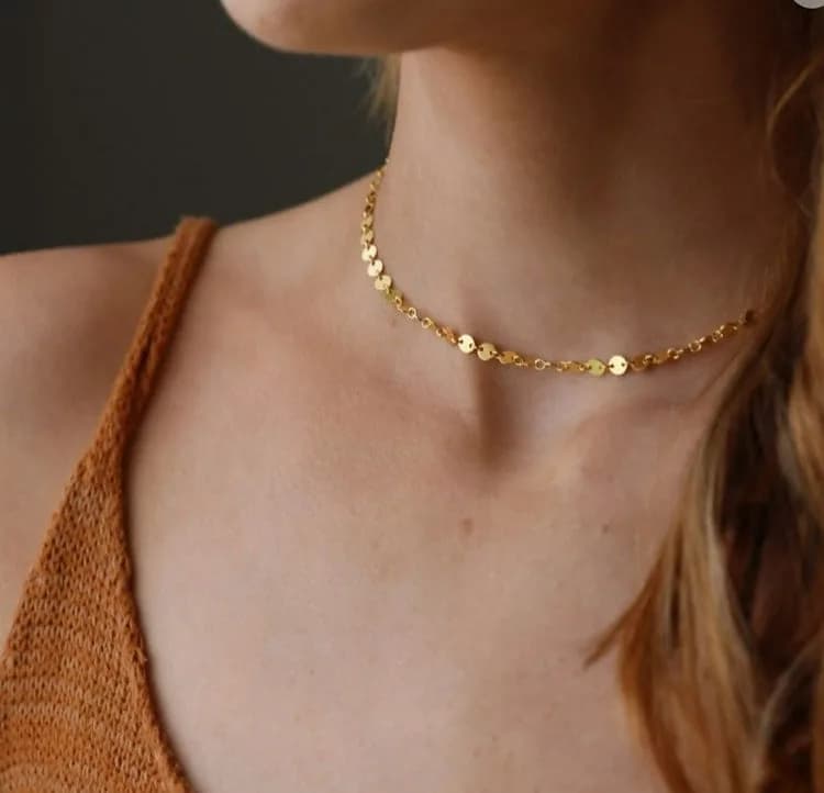 Starlight Gold Anti-Tarnish Choker by Token Jewelry