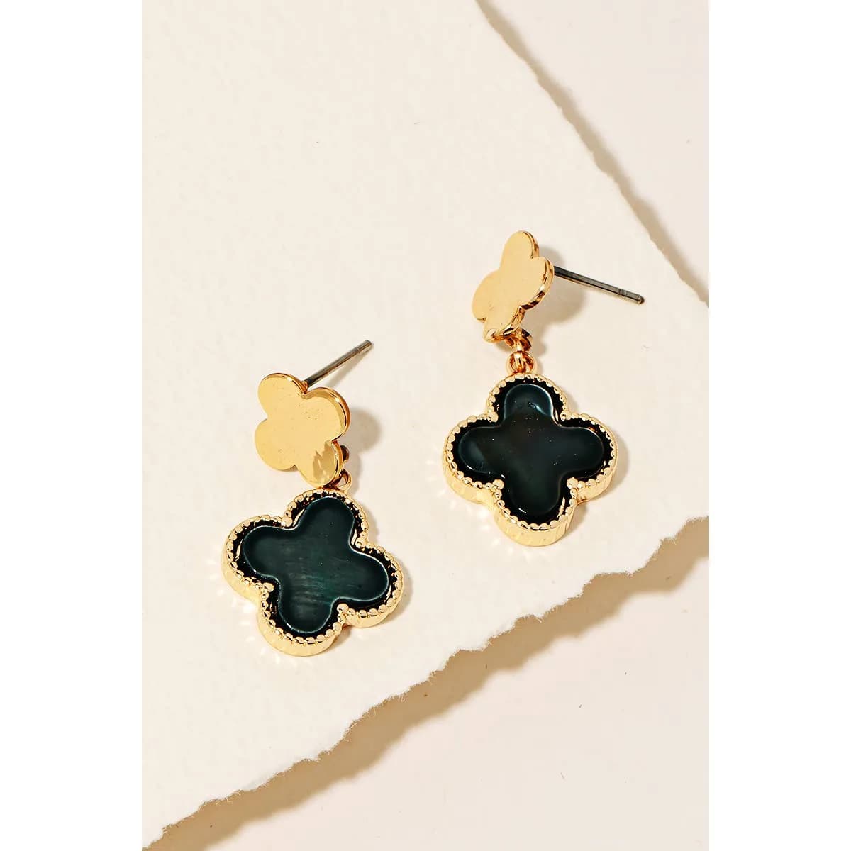 Clover Charm Clover Stud Earrings