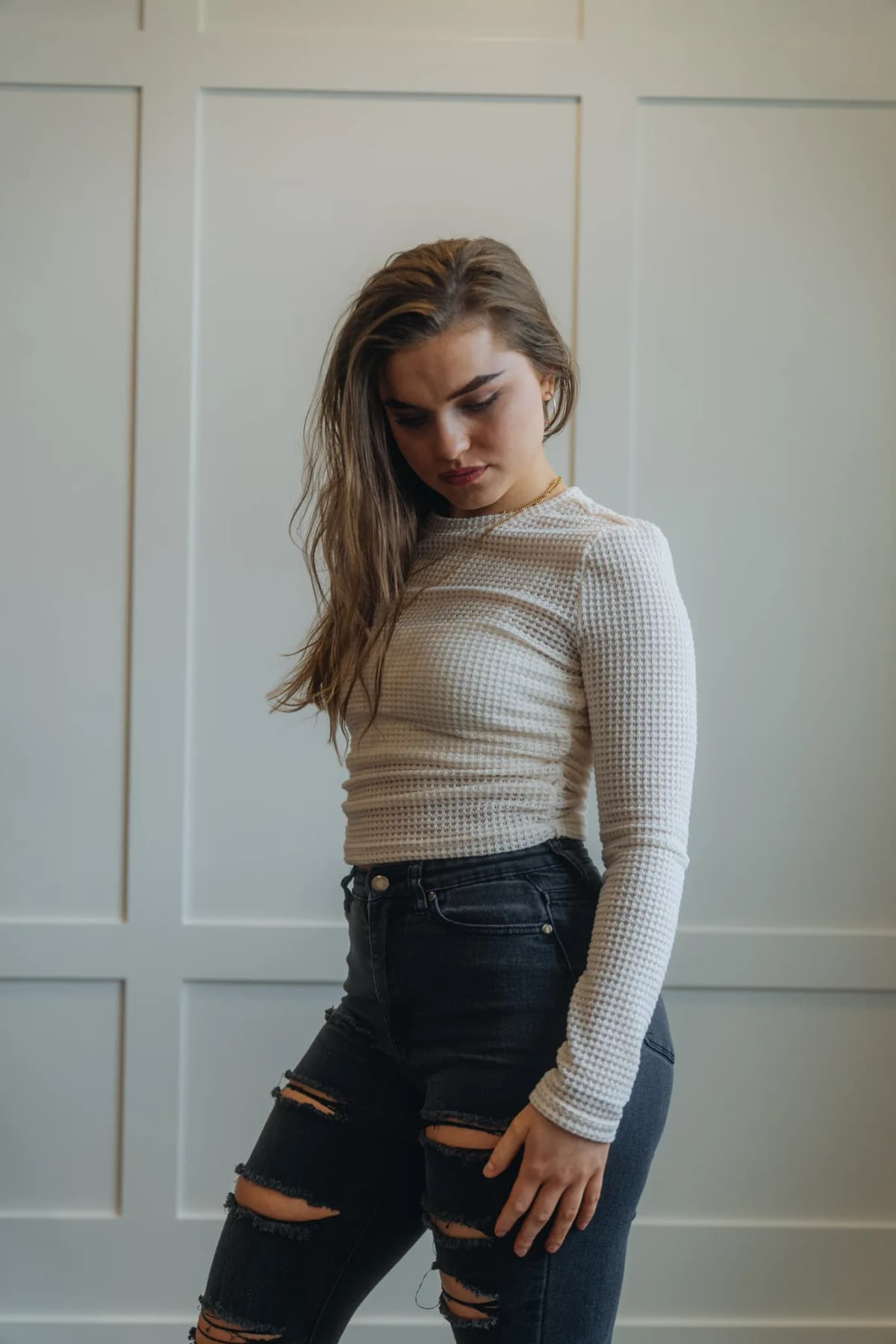 Short Tight Sexy Texture Top Scrunch Bottom