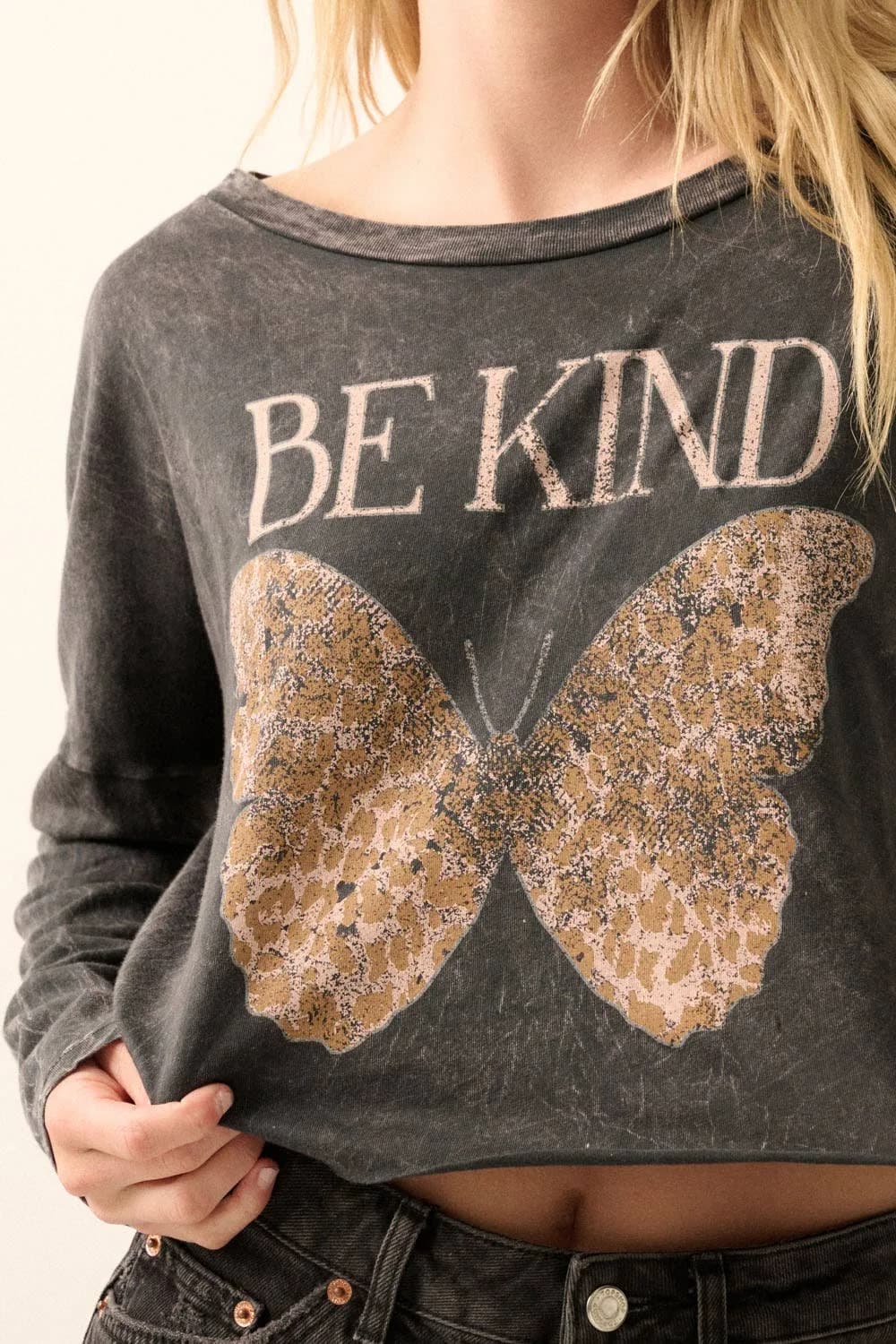 Be Kind Mineral Wash Graphic Tee