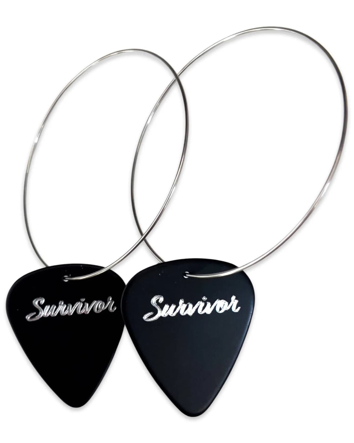 Survivor Guitar Pick Earrings, Groupie Love