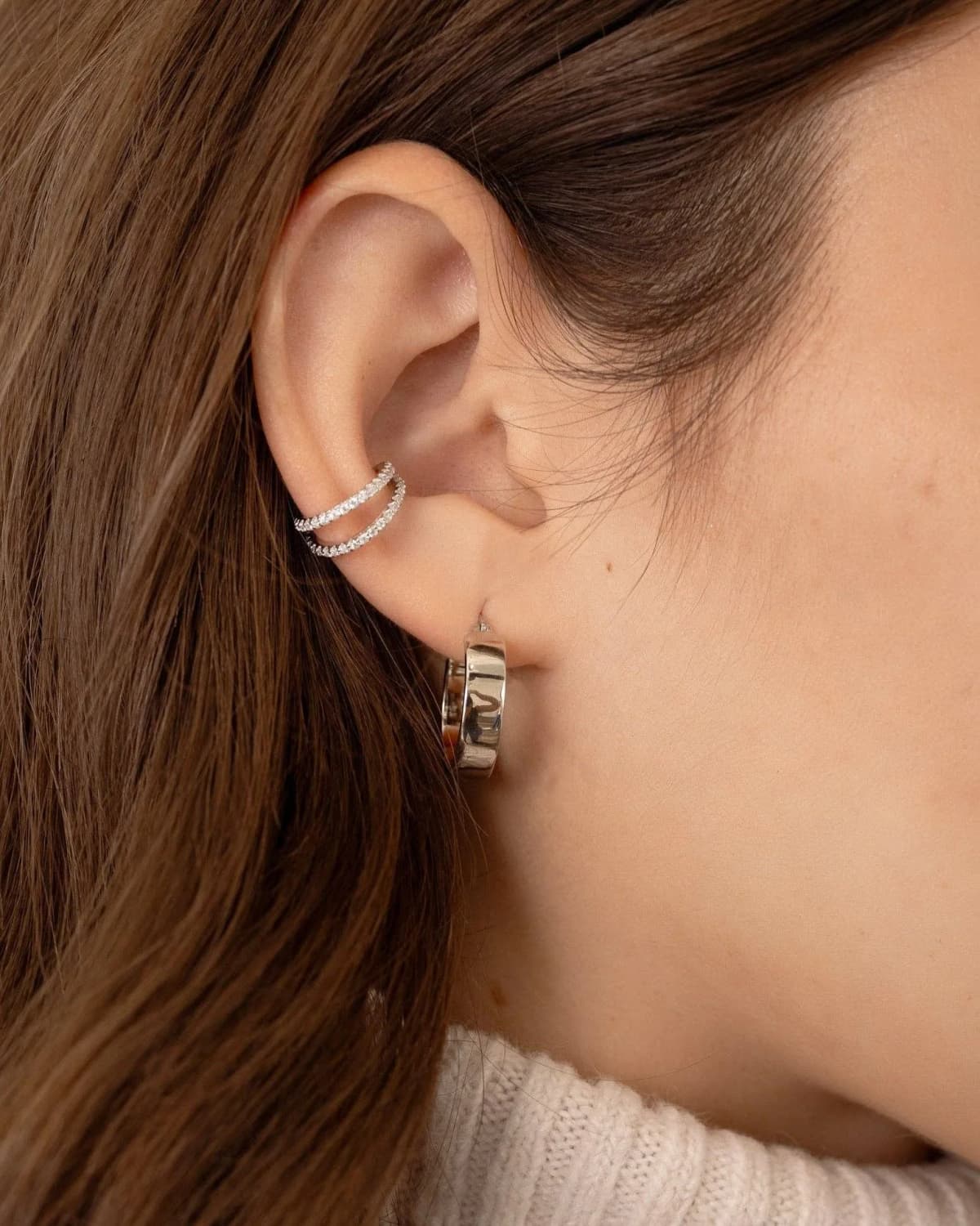 Marcella Double Row Ear Cuff by Sami Jewels