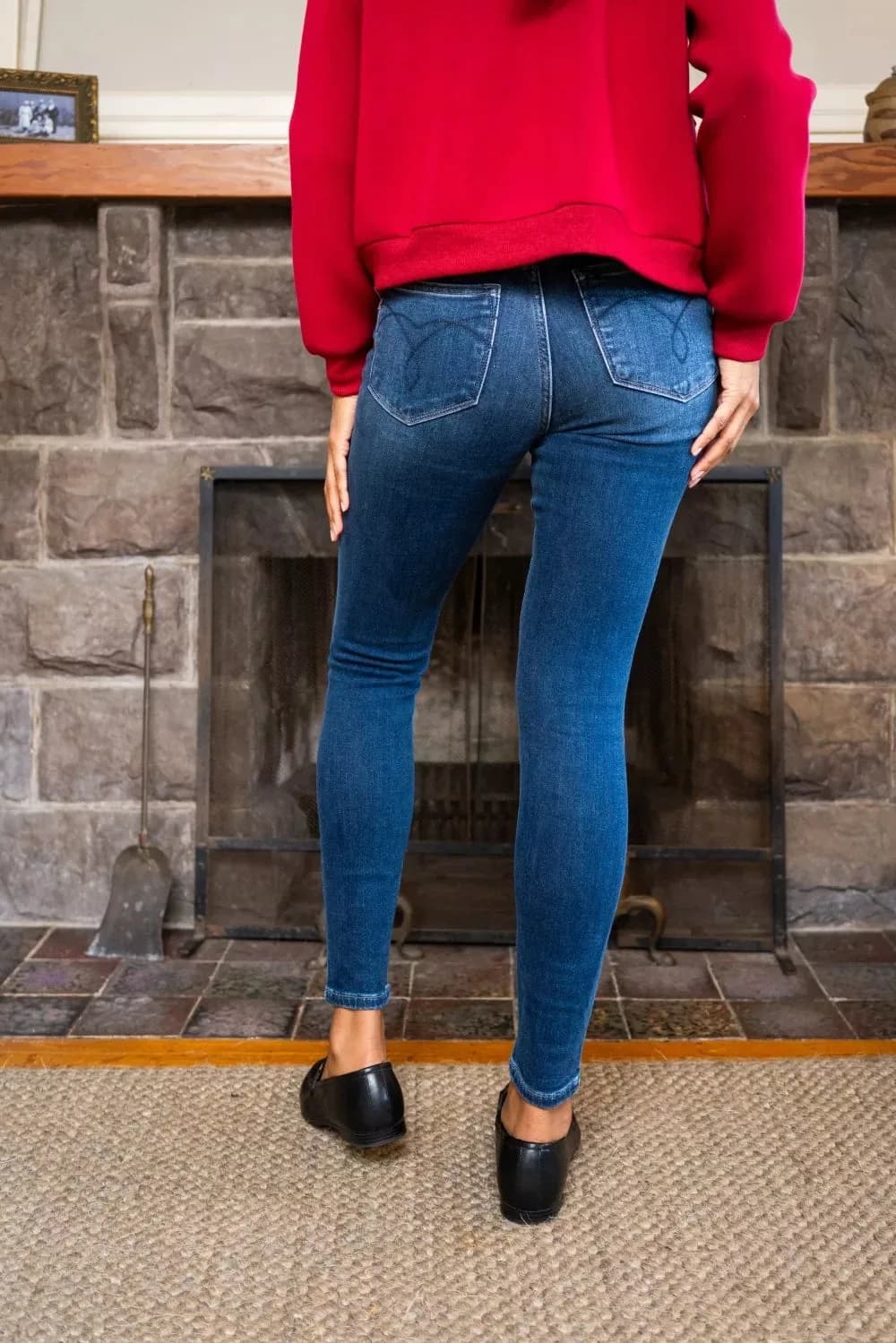 Judy Blue Full Size Washed Thermal Skinny Jeans Includes Plus Size
