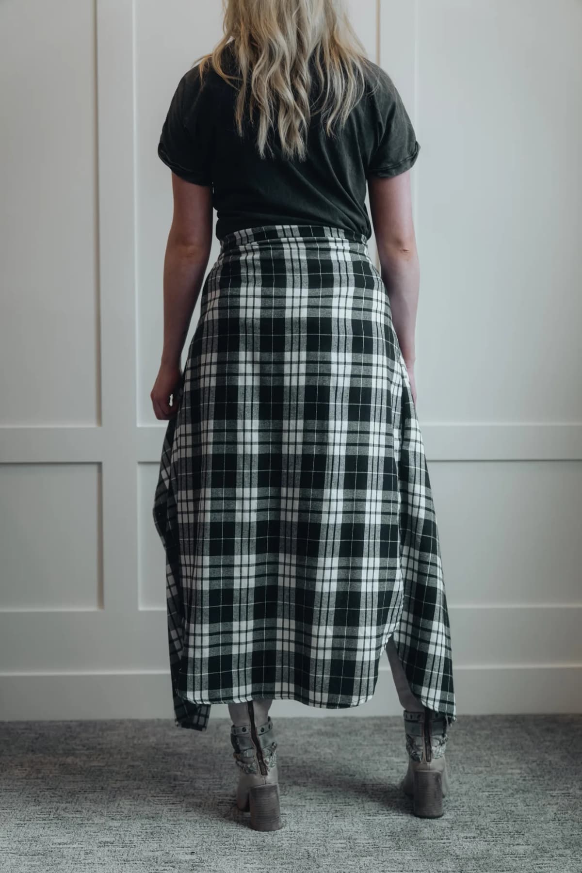 Flannel Plaid Longline Shacket by Bluivy