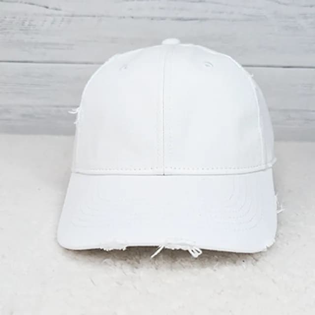 Denim Hat With Sequin Football Patch
