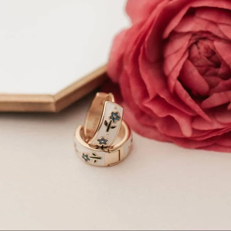 Daphne Tea Cup Hoops by Mauve