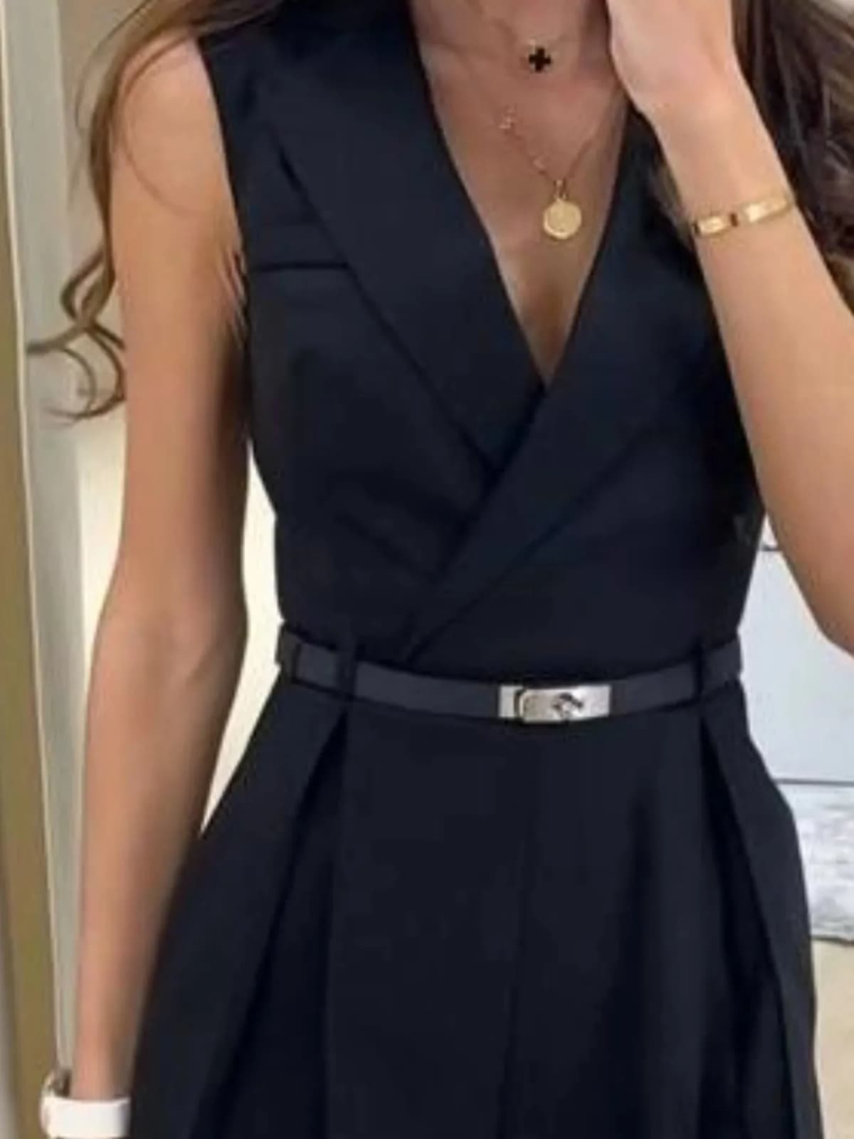 Solid Sleeveless Surplice Romper in Multiple Colors