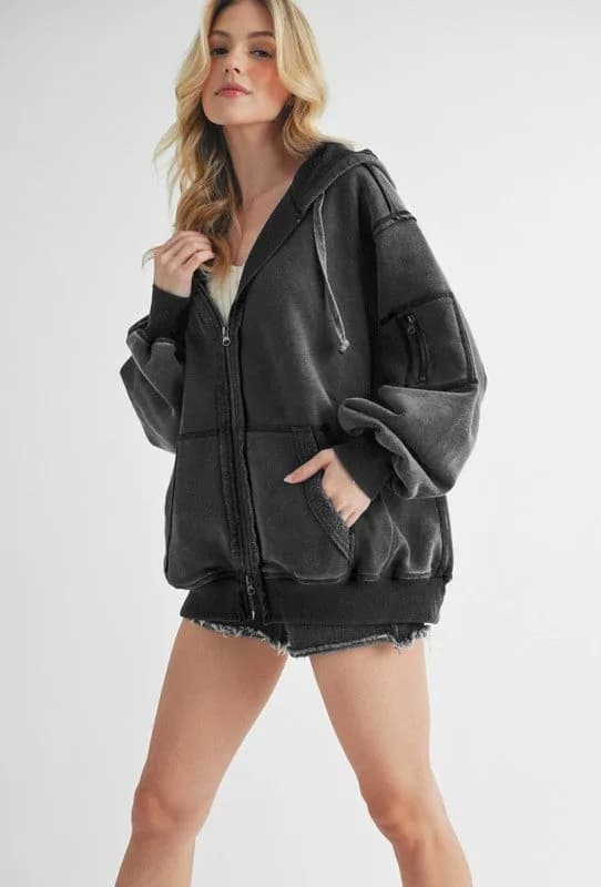 Fiori Hoodie Jacket Multiple Colors