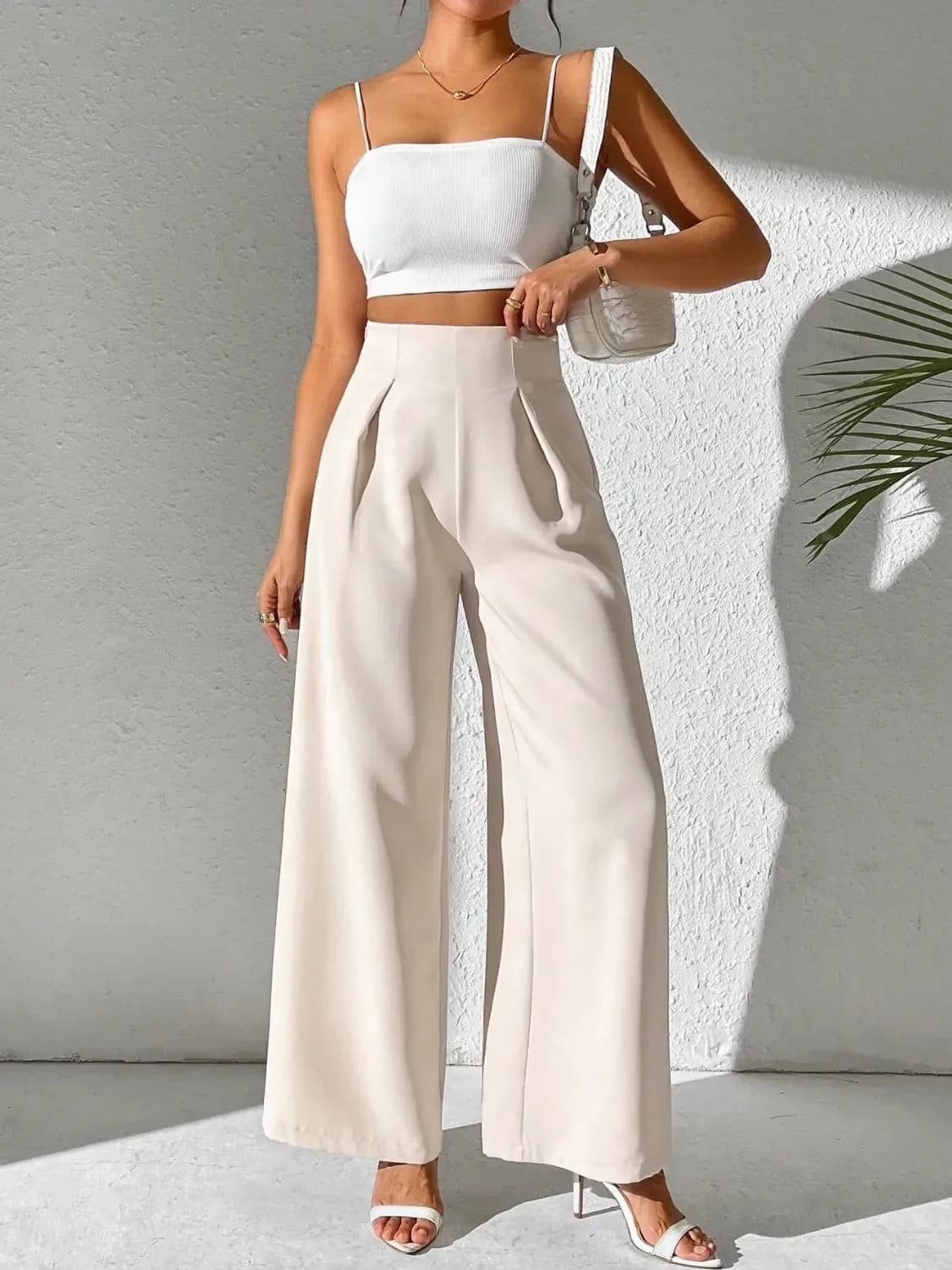 Wide Leg High Waist Pants in Multiple Colors